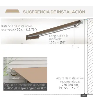 Toldo Manual Retráctil