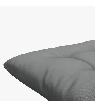 Juego de 6 Cojines para Sillas de Comedor 40x40 cm 6 Piezas Cojines para Sillas de Jardín Acolchados con Cintas Gris