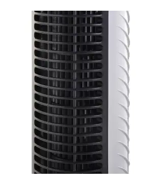 Ventilador de Torre Ventilador Vertical 40W con Mando a Distancia 3 Velocidades Temporizador 7,5h Ø18x78,5 cm Plata