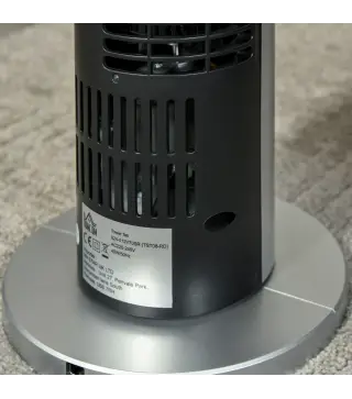 Ventilador de Torre Ventilador Vertical 40W con Mando a Distancia 3 Velocidades Temporizador 7,5h Ø18x78,5 cm Plata