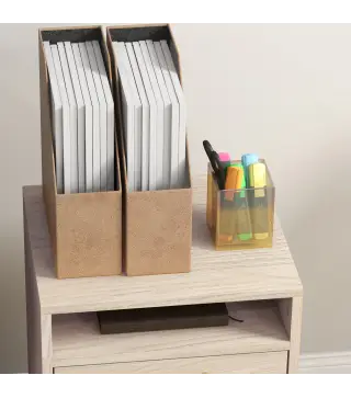 Cajonera de Escritorio con Ruedas Cajón Compartimento Puerta Archivador Móvil para Estudio 40x35x60 cm Roble