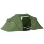 Tienda de Campaña Familiar para 4 Personas con 2 Habitaciones y Bolsa de Transporte 430x240x170 cm Verde Tienda de Campaña Familiar para 4 Personas con 2 Habitaciones y Bolsa de Transporte 430x240x170 cm Verde