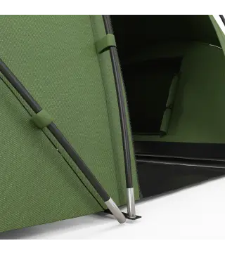 Tienda de Campaña Familiar para 4-6 Personas con 2 Habitaciones y Bolsa de Transporte 430x240x170 cm Verde