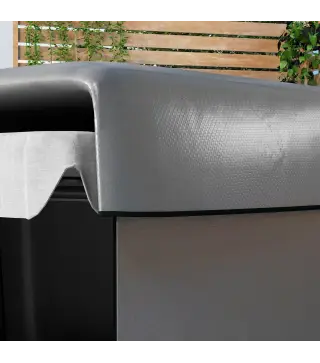 Funda Protectora Impermeable para Balancín de Jardín 3 Plazas con Cremallera Antipolvo y Antiviento 215x155x150 cm