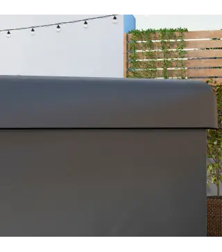 Funda Protectora Impermeable para Balancín de Jardín 3 Plazas con Cremallera Antipolvo y Antiviento 215x155x150 cm