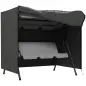 Funda para Balancín de Jardín con Cremallera Cubierta para Muebles de Exterior 177x114x152 cm Gris Oscuro