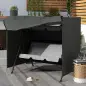 Funda para Balancín de Jardín con Cremallera Cubierta para Muebles de Exterior 177x114x152 cm Gris Oscuro