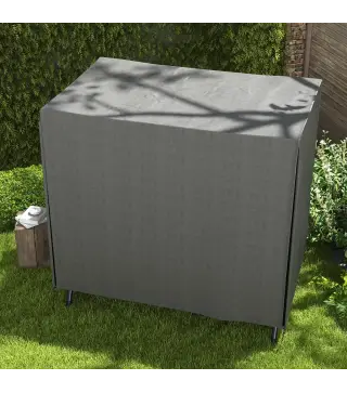 Funda para Balancín de Jardín con Cremallera Cubierta para Muebles de Exterior 177x114x152 cm Gris Oscuro