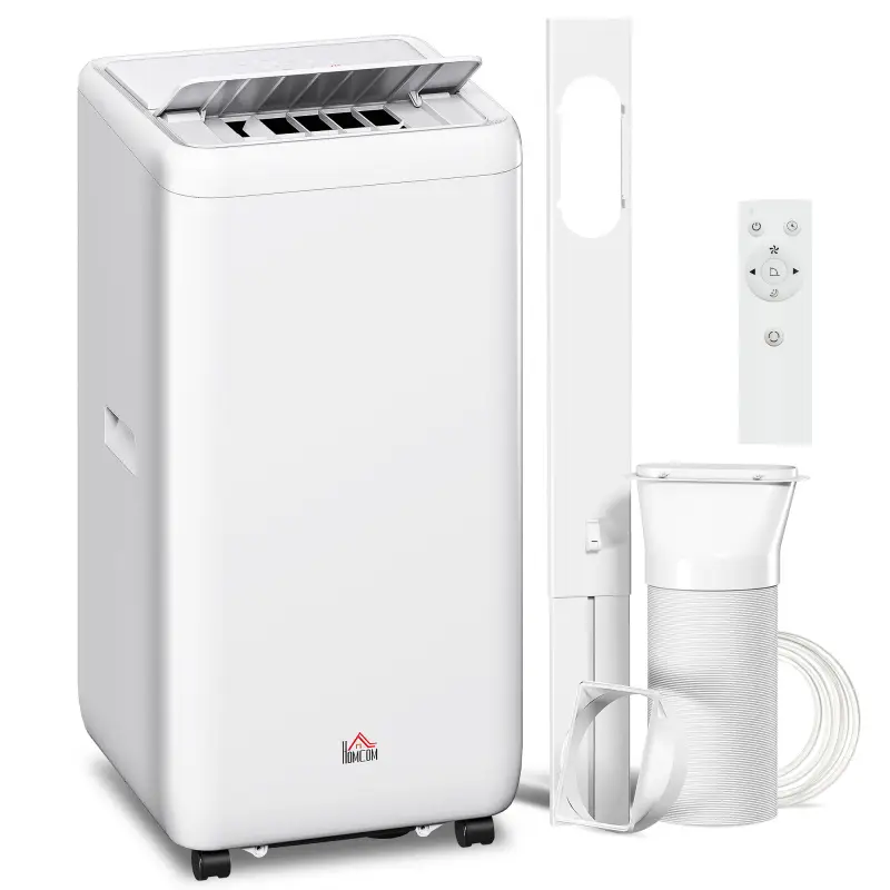 Aire Acondicionado Portátil 12000 BTU 5 en 1 Enfriamiento Deshumidificador Ventilador Temporizador para 35 m² Blanco