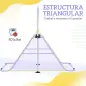 Barra de Gimnasia para Niños Altura Ajustable en 5 Niveles y Anillos Entrenamiento de Gimnasia Plegable en Casa Púrpura