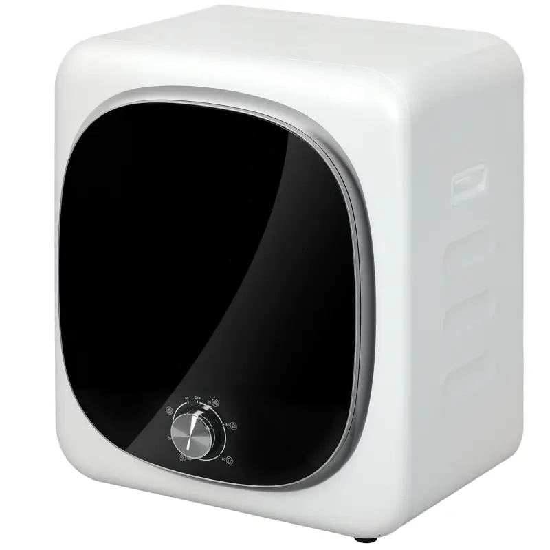 Secadora de Evacuación 4 KG 800W Función Antiarrugas Función Esterilizar 5 Programas Carga Frontal 48x40x56 cm Blanco