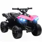Quad Eléctrico para Niños 6 V Quad para Niños de 37 a 72 Meses Velocidad hasta 3 km/h Faros y Música 70x42x45 cm Rosa