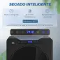Secadora de Evacuación 3 KG 1000W Función Antiarrugas Función Esterilizar Temporizador Pantalla LED Táctil Negro