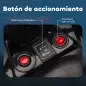 Quad Eléctrico para Niños 6 V Quad para Niños de 37 a 72 Meses Velocidad hasta 3 km/h Faros y Música 70x42x45 cm Rojo