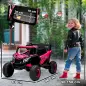 Coche Eléctrico para Niños UTV 12V con 2 Motores Control Remoto 2,4G Velocidad hasta 7 km/h Sistema de Suspensión Rosa