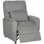 Sillón Relax Reclinable Eléctrico con Calor Lumbar Masaje Vibración Motor Silencioso Función de Memoria Gris Oscuro