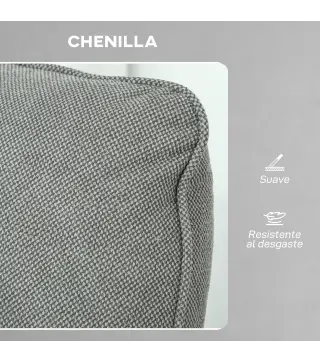 Sillón Relax Reclinable Eléctrico con Calor Lumbar Masaje Vibración Motor Silencioso Función de Memoria Gris Oscuro