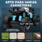 Quad Eléctrico para Niños 12V Quad para Niños de 3–5 Años con 2 Motores Velocidad 3–8 km/h Música Faros LED USB Blanco