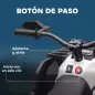 Quad Eléctrico para Niños 12V Quad para Niños de 3–5 Años con 2 Motores Velocidad 3–8 km/h Música Faros LED USB Blanco