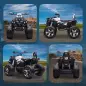 Quad Eléctrico para Niños 12V Quad para Niños de 3–5 Años con 2 Motores Velocidad 3–8 km/h Música Faros LED USB Blanco