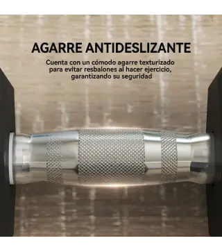 Set de 2 Mancuernas Hexagonales de 2 x 12,5 kg de Hierro Fundido Recubiertas en Goma para Entrenamiento en Casa Gimnasio