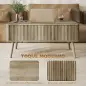 Mesa de Centro Elevable con Compartimentos Ocultos de Almacenaje y Patas de Pino para Salón Comedor 91x56x43 cm Roble