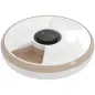 Dispensador de Comida para Mascotas Dispensador Automático 6 raciones 31,5 x 31,5 x 8,3 cm blanco