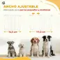 Barrera de Seguridad para Perros 74,5-111,5 cm Puerta para Perros para Escaleras con Pestillo Cierre Automático Blanco