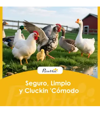 Gallinero para Exterior Grande de Madera 204x85x93 cm con Caja de Anidación Corral Bandeja Extraíble y Percha Natural