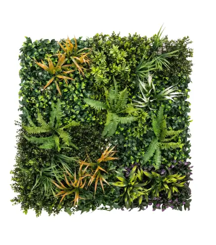 Seto Artificial Ocultación Jardín en Rollo 1x1 m Valla de Privacidad de Hiedra Artificial para Balcón Exterior