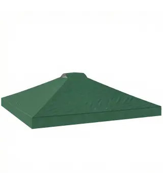 Toldo de Pérgola de Recambio 3x3 m Techo de Repuesto para Carpa Plegable de Tela Oxford 210D Protección UV 50+ Verde