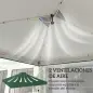 Toldo de Pérgola de Recambio 3x3 m Techo de Repuesto para Carpa Plegable de Tela Oxford 210D Protección UV 50+ Verde