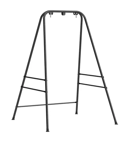 Soporte para Silla Colgante Hamaca 183 cm Soporte para Columpio Estructura de Acero Almohadillas Antideslizantes Negro