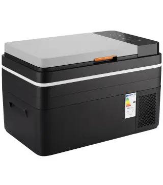 Nevera Portátil Eléctrica 30L con Compresor Control por App Pantalla Luz LED Asa Modos ECO y MAX de -20℃ a +20 ℃ Negro