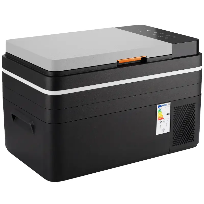 Nevera Portátil Eléctrica 30L con Compresor Control por App Pantalla Luz LED Asa Modos ECO y MAX de -20℃ a +20 ℃ Negro