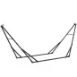 Soporte para Hamaca Plegable Largo 290 cm Longitud Ajustable Material Acero con Bolsa de Transporte Carga 120 kg Negro
