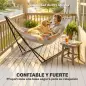 Soporte para Hamaca Plegable Largo 290 cm Longitud Ajustable Material Acero con Bolsa de Transporte Carga 120 kg Negro