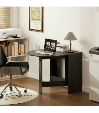 Mesa de Cocina Plegable con Alas Abatibles Mesa de Cocina Plegable de Forma Ovalada Estilo Moderno 163x80x75 cm Negro