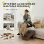 Escalera para Perros Plegable de 3 Peldaños para Mascotas Mayores para Cama Sofá 53x30,5x36,5 cm Marrón