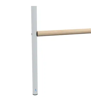 Percha para Gallinas de 4 Niveles de Madera y Acero para 4-6 Gallinas 140x86 cm para Gallineros de Tubos 25 mm Natural