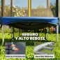 Cama Elástica Exterior Ø183 cm Trampolín para Niños de +6 Años Adultos con Red de Seguridad Escalera de 2 Peldaños Azul