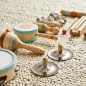 Instrumentos Musicales Infantil 10 Piezas Juguetes Musicales de Madera Montessori Set de de Percusión
