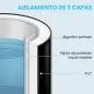 Bañera de Hielo 280L Bañera Hinchable Portátil para Recuperación de Atletas con Cubierta y Bomba Ø78x71 cm