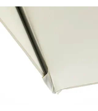 Sombrilla Rectangular 230x130x245 cm Parasol para Pared Media Sombrilla con Manivela Protección UV 30+ Impermeable Tela Poliéste