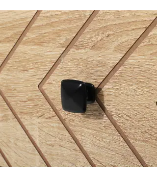 Mesita de Noche con 2 Cajones Cajonera de Madera para Dormitorio Armario Almacenamiento 48x39,5x60 cm