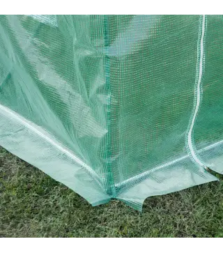 Plásticos para Invernaderos 3x2x2 m Cubierta de Repuesto para Invernadero de Polietileno con 6 Ventanas y Puerta Enrollable Prot