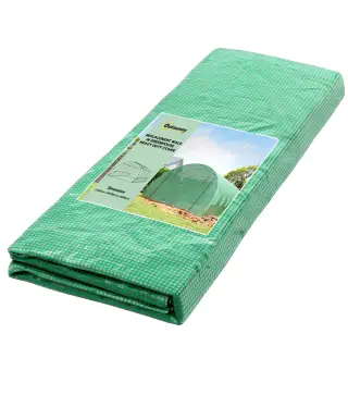 Cubierta de Repuesto para Invernadero 600x300x200cm Tipo Túnel Carpa de Invernadero con 12 Ventanas Verde