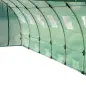 Cubierta de Repuesto para Invernadero 600x300x200cm Tipo Túnel Carpa de Invernadero con 12 Ventanas Verde