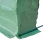 Cubierta de Repuesto para Invernadero 600x300x200cm Tipo Túnel Carpa de Invernadero con 12 Ventanas Verde