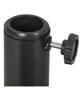 Soporte para Parasol con Relleno de Cemento Peso 9,5 kg para Poste de Parasol de Ø38/48 mm Negro